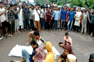 ওসমানীনগরে শিশুর লা শ নিয়ে মহাসড়ক অবরো*ধ বি ক্ষু ব্ধ জনতার