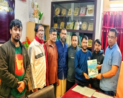বড়লেখা থানার অফিসার ইনচার্জের সাথে নিসচা নেতৃবৃন্দের মতবিনিময় 