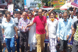 ব্যারিস্টার আবিদের সমর্থনে সুনামগঞ্জে শোভাযাত্রা