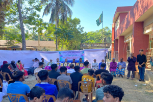 বিশ্বনাথের খাজাঞ্চিতে শিক্ষক ও ৫ম শ্রেণির ছাত্র ছাত্রীদের বিদায় সংবর্ধনা