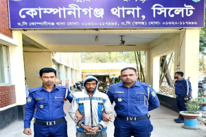 কোম্পানীগঞ্জে ধ র্ষ ণ মা ম লা র আসামি গ্রে ফ তা র