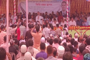 স্বপ্নের উড়াল সেতু উদ্বোধন করলেন সংসদ সদস্য কামরুজ্জামান কামরুল