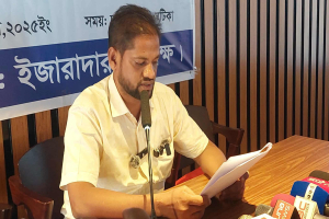 জাদুকাটা নদীতে অবৈধ বালু উত্তোলন বন্ধ ও অস্থায়ী পুলিশ ক্যাম্পের দাবি ইজারাদারদের