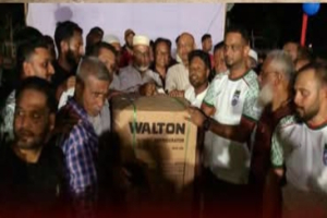 বিয়ানীবাজারে বড়দেশ ১ম মিনি নাইট ফুটবল টুর্নামেন্টের ফাইনাল সম্পন্ন