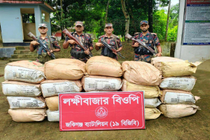 সিলেটে প্রায় ১২ লক্ষ টাকার ভা*রতীয় পণ্য জ*ব্দ