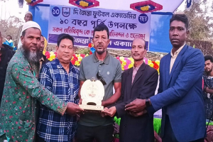 দি জৈন্তা ফুটবল একাডেমীর ১০ বছর পূর্তিতে প্রীতি ফুটবল ম্যাচ অনুষ্ঠিত