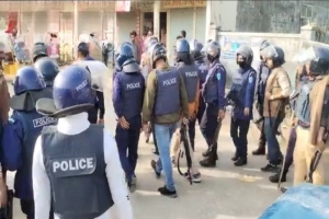 হবিগঞ্জে পুলিশ-ছাত্রদল সংঘর্ষ, পুলিশসহ আহত ২০