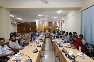 শাবিতে শাকসু ও হল সংসদের খসড়া আচ*রণবিধি চূড়া*ন্তে মতবিনিময় সভা অনুষ্ঠিত
