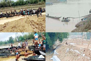 সারী নদীতে বালু খেকোদের দৌ*রা*ত্ম্য: বিলীন জনপদ, হু*ম*কি*তে পরিবেশ