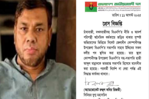 সাদাপাথরে লু*টপাট : বিএনপি নেতার পদ স্থগিত