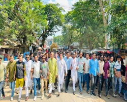 বিএনপি-জামায়াতের অবরোধের প্রতিবাদে জুড়ীতে শান্তি মিছিল