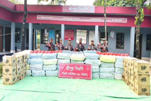 সিলেট ও সুনামগঞ্জে ৪ কোটি টাকার পণ্য জ*ব্দ, আ*টক ১