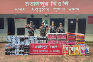 সিলেটে ও সুনামগঞ্জে ৬ কোটি টাকার চো*রাই পণ্য জ*ব্দ