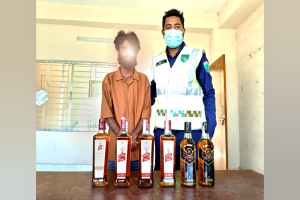 সিলেট-তামাবিল মহাসড়কে ম*দসহ যুবক আ*টক