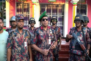 হবিগঞ্জে পূজামণ্ডপের নিরাপত্তায় বিজিবির ১২ প্লাটুন