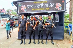 সিলেটে বাস টার্মিনালে র‌্যা বের সাপোর্ট সেন্টার চালু