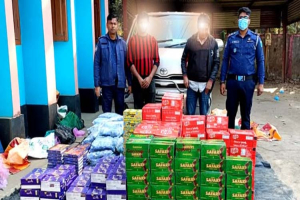 জৈন্তাপুরে ভা র তী য় চো*রাইপন্য পাচারকালে ২ নারী সহ আ ট ক -৪