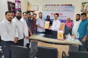 কেন্দ্রীয় পদে নির্বাচিত হওয়ায় বোয়ালজুরের দুই মেম্বারকে সংবর্ধনা