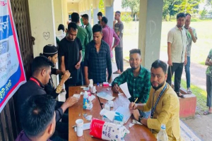 জগন্নাথপুরে রক্তের গ্রুপ নির্ণয় ক্যাম্পেইন সম্পন্ন