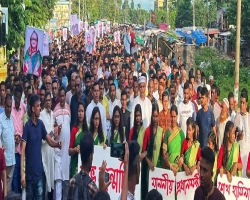 শেখ হাসিনার জন্মদিনে শান্তিগঞ্জে আ.লীগের আনন্দ র‍্যালী